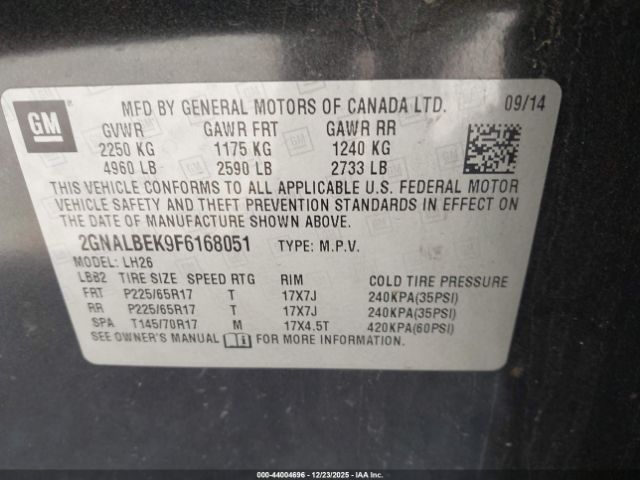 Chevrolet Equinox 1lt Image 8