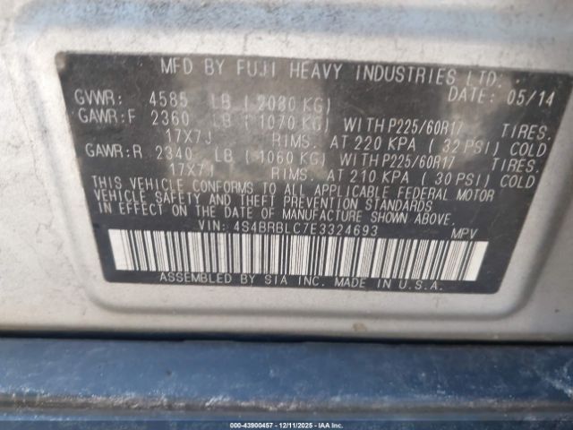 Subaru Outback 2.5i Limited Image 14