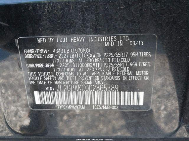 Subaru Crosstrek 2.0i Limited Image 13