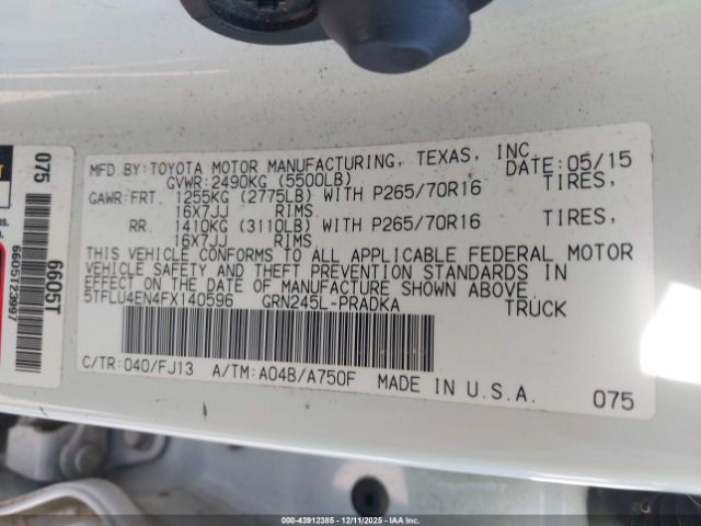 Toyota Tacoma Base V6 Image 15