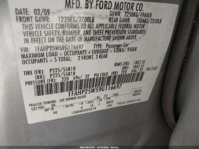 Ford Taurus Limited Image 8