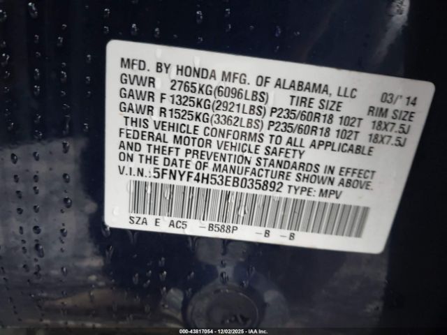 Honda Pilot Ex-l Image 9